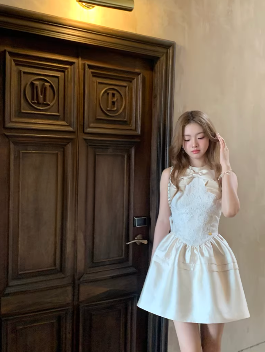 Ribbon Lace Holter Dress リボンレース ホルタードレス