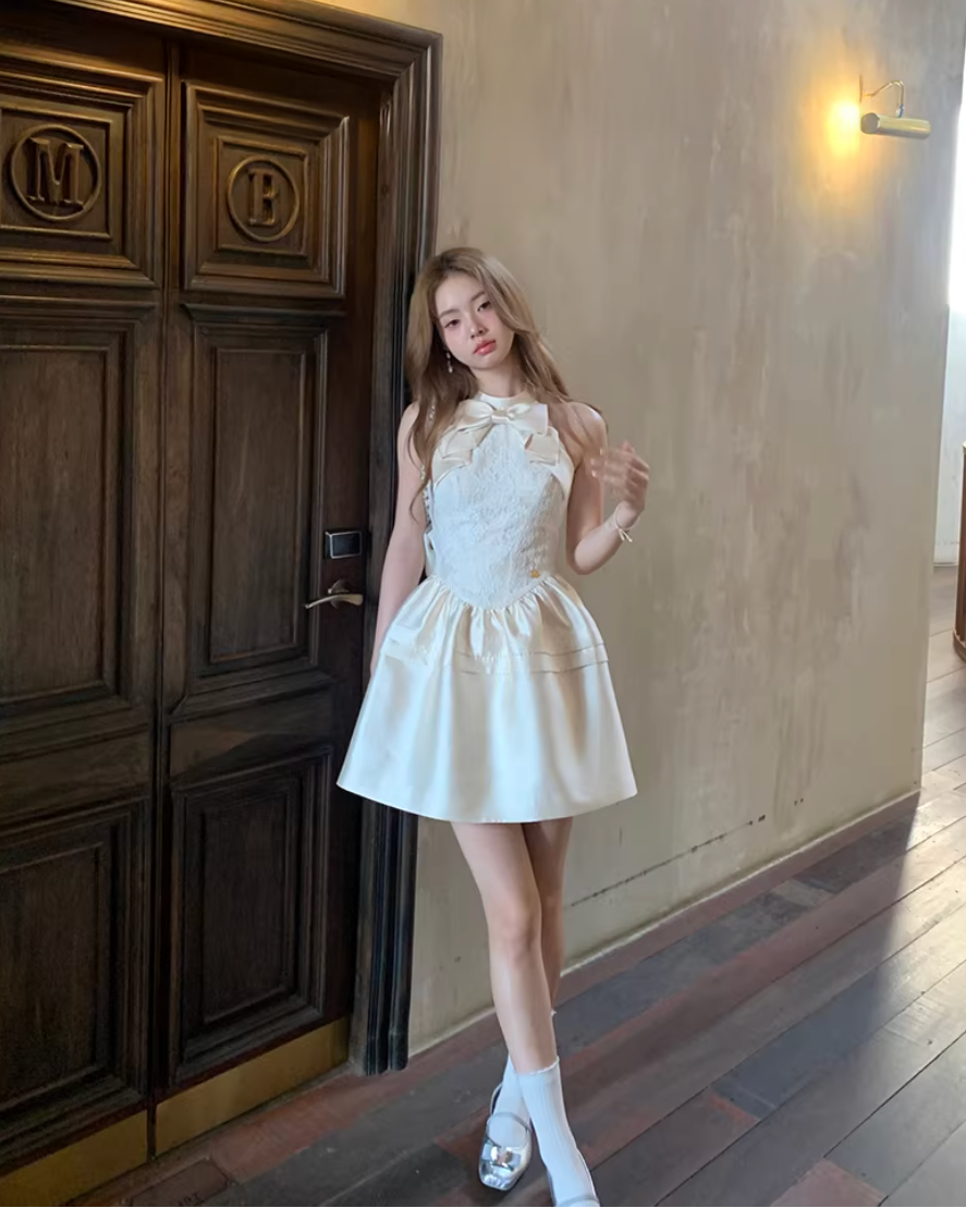 Ribbon Lace Holter Dress リボンレース ホルタードレス