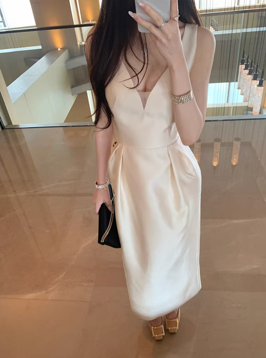 Satin Moon Dress  サテン ムーン ドレス