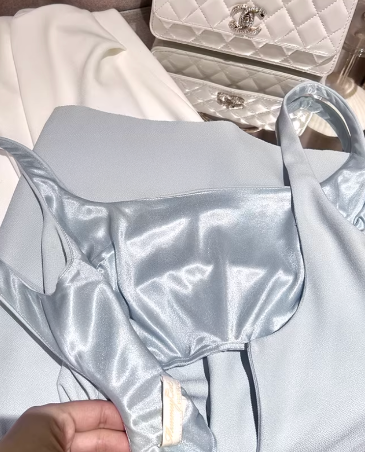 Body consciousress Satin Dress ボディコンシャス サテン ドレス