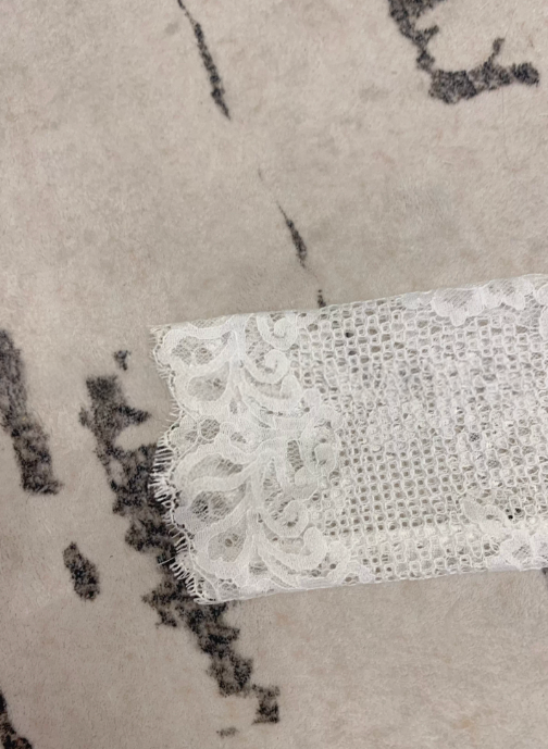 Lace Ribbon Tie Shirts Dress  レースリボン タイ シャツ ドレス