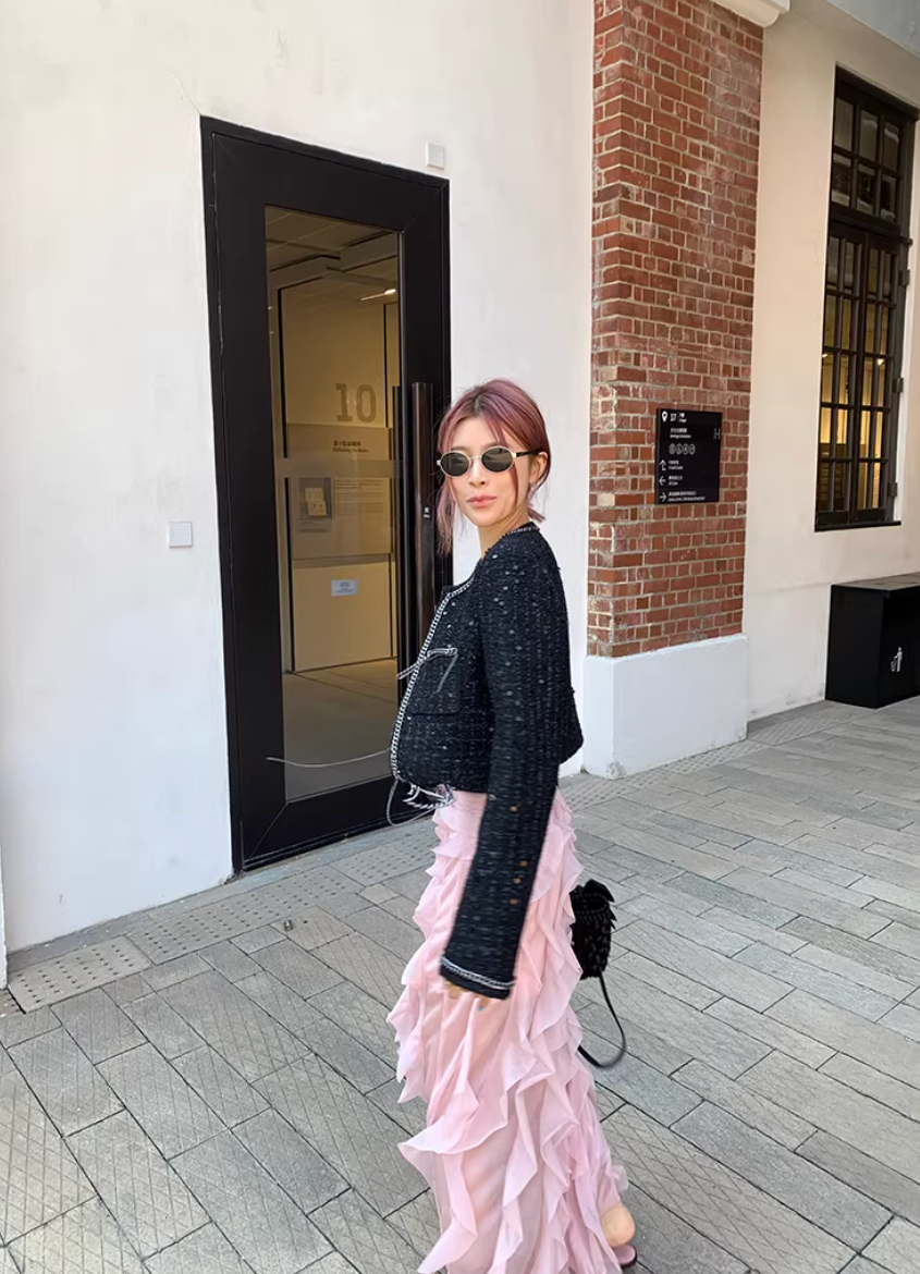 Chain Black Short Jacket チェーン ブラック ショートジャケット