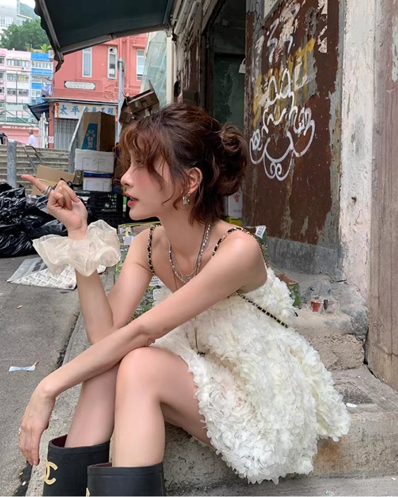 3D Floral Cami Short pants  セットアップ 3D フローラルキャミ パンツ