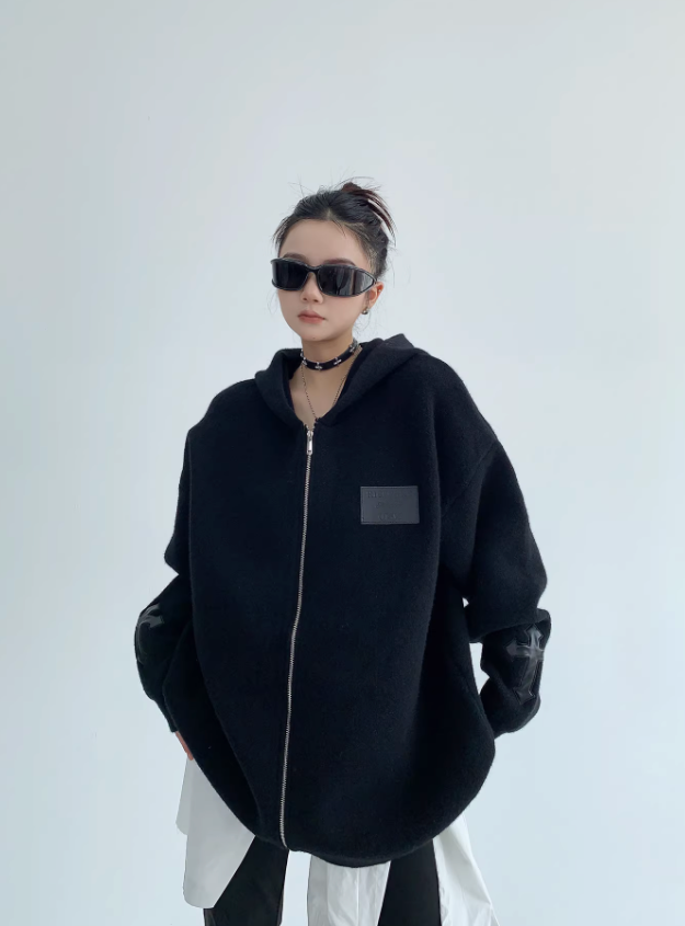 Couple Knit Hooodie カップル ニット フーディ