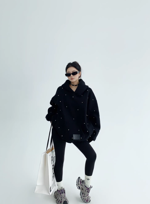 Studs Hoodie Sweat スタッズ フーディ スウェット