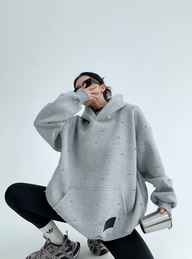 Studs Hoodie Sweat スタッズ フーディ スウェット