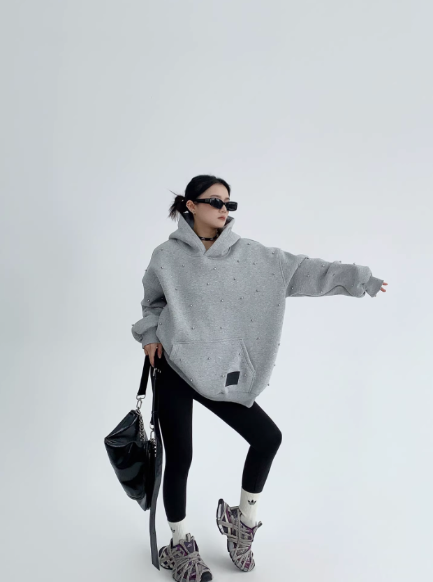 Studs Hoodie Sweat スタッズ フーディ スウェット