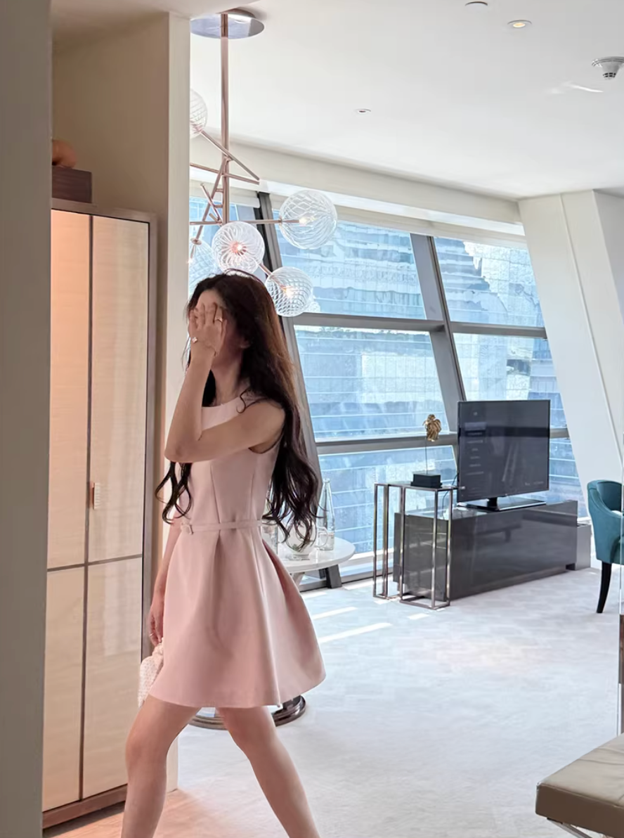 Belt Midi Dress ベルト ミディ ドレス