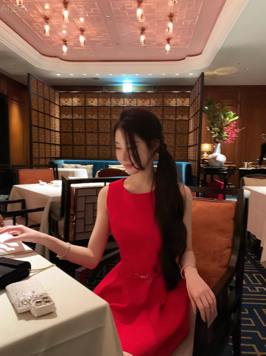 Belt Midi Dress ベルト ミディ ドレス