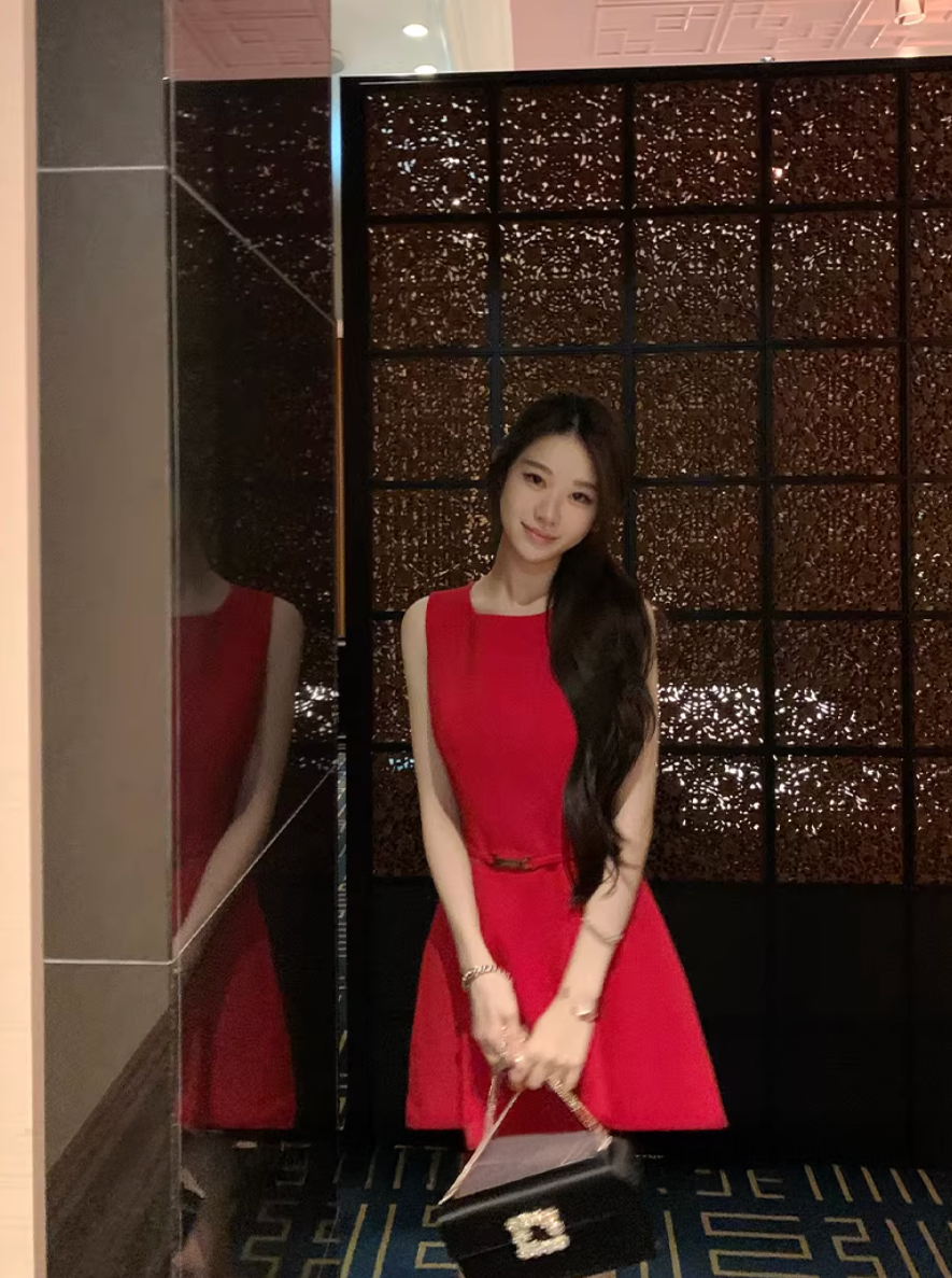 Belt Midi Dress ベルト ミディ ドレス