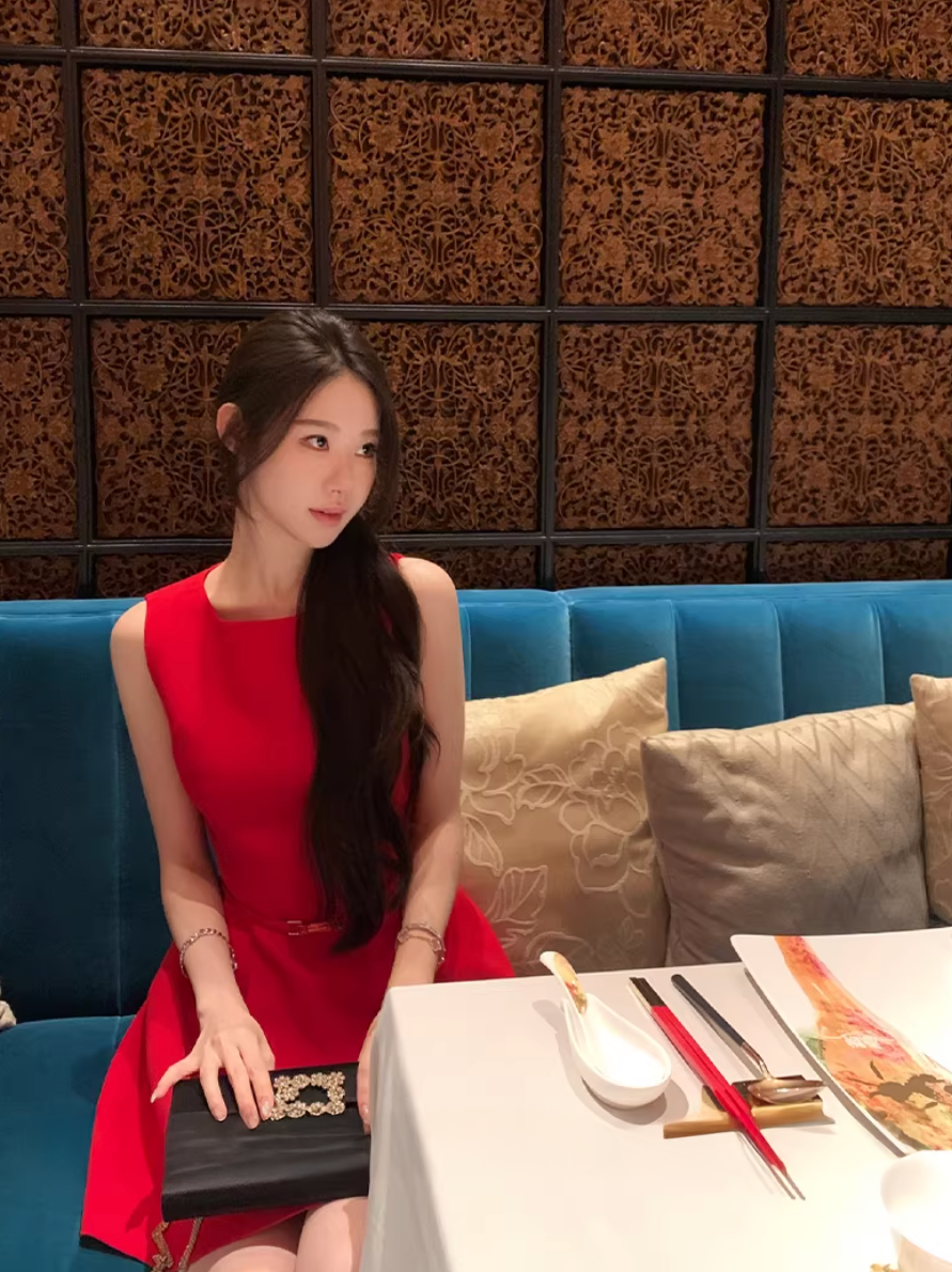 Belt Midi Dress ベルト ミディ ドレス