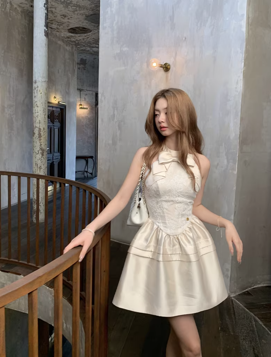 Ribbon Lace Holter Dress リボンレース ホルタードレス