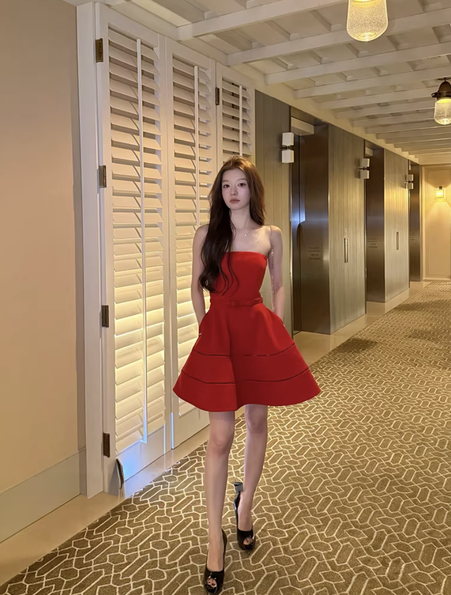 Flair A Line Dress フレア Aライン ドレス