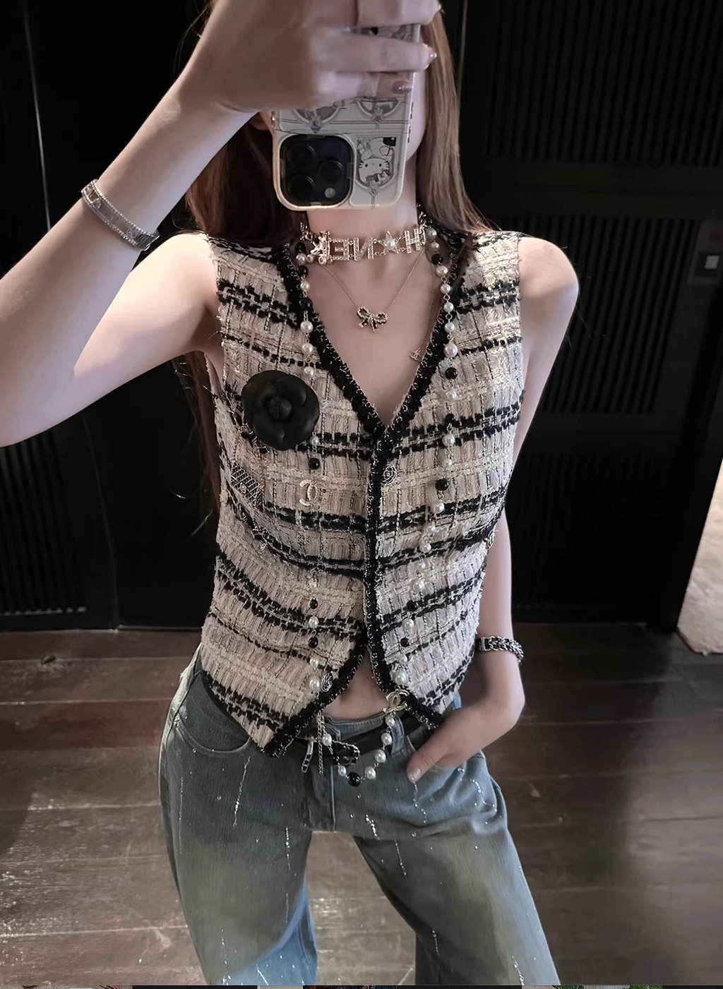 Tweed Short Vest ツイード ショート ベスト