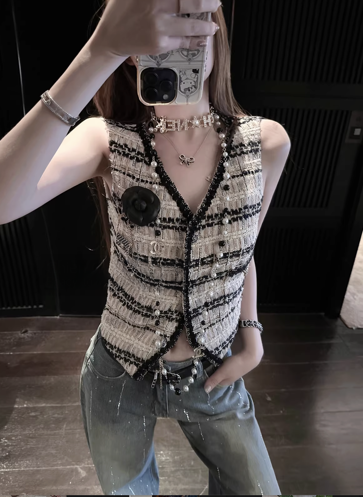 Tweed Short Vest ツイード ショート ベスト