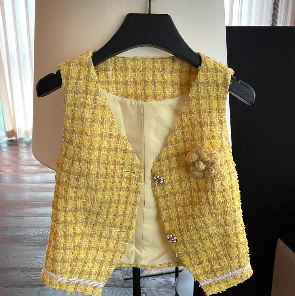 Tweed Short Vest ツイード ショート ベスト