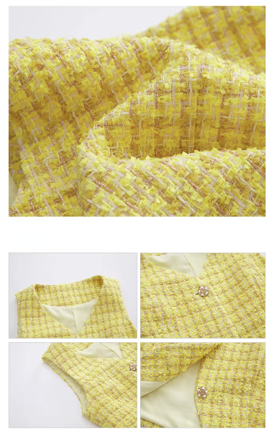 Tweed Short Vest ツイード ショート ベスト