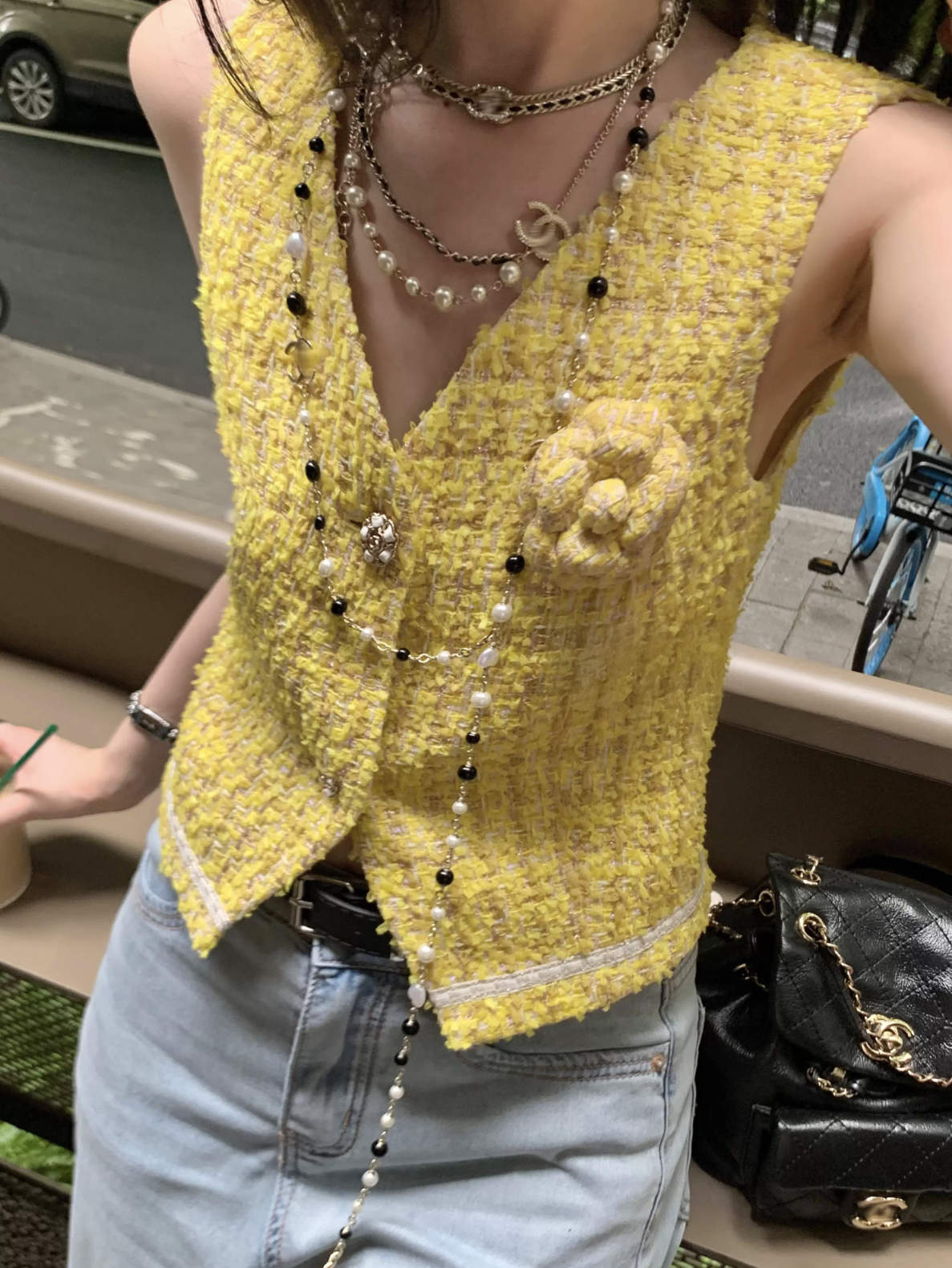 Tweed Short Vest ツイード ショート ベスト