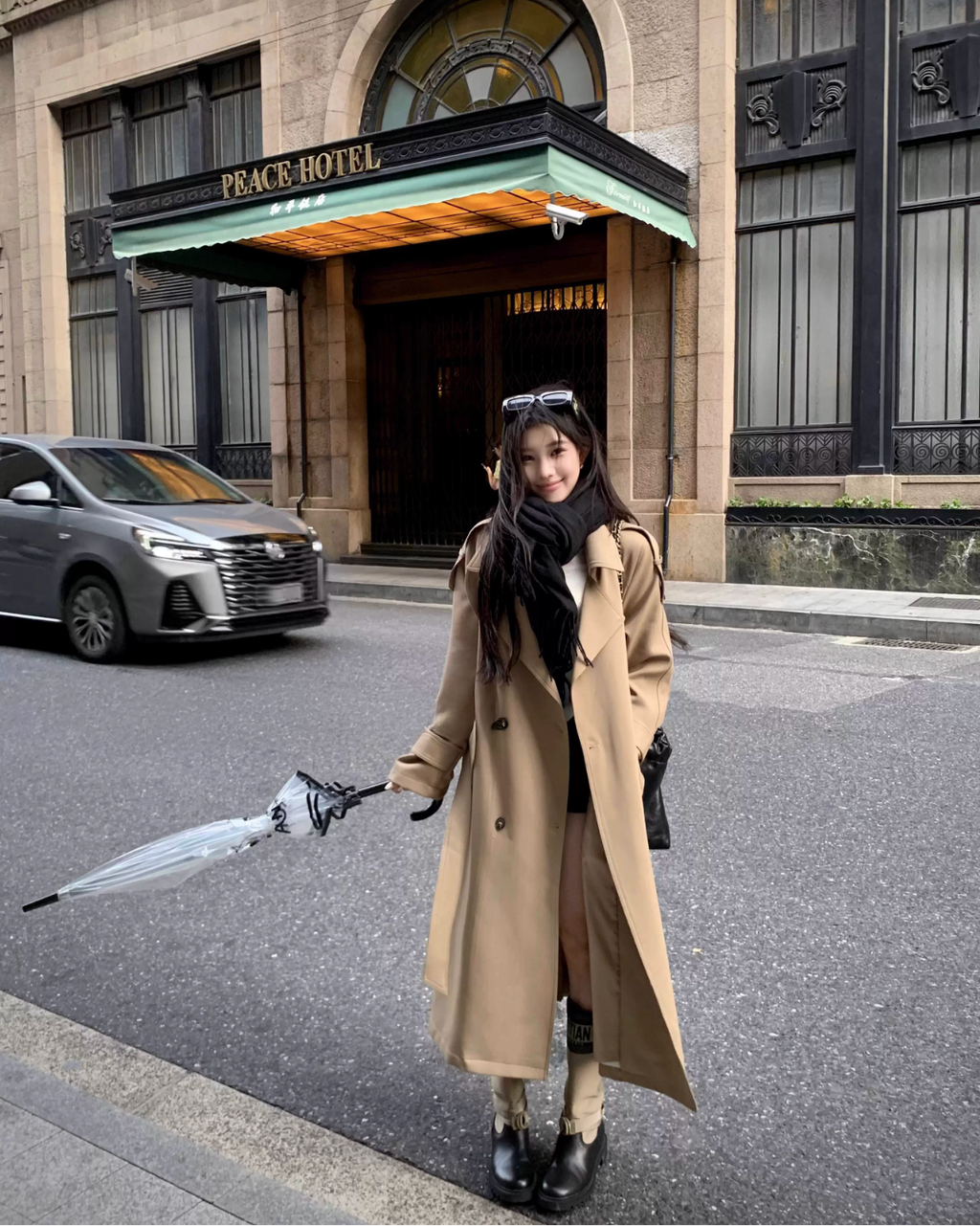 Elegant Lapel Trench Coat エレガントラペル トレンチ コート