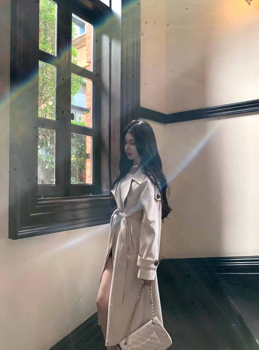 Elegant Lapel Trench Coat エレガントラペル トレンチ コート