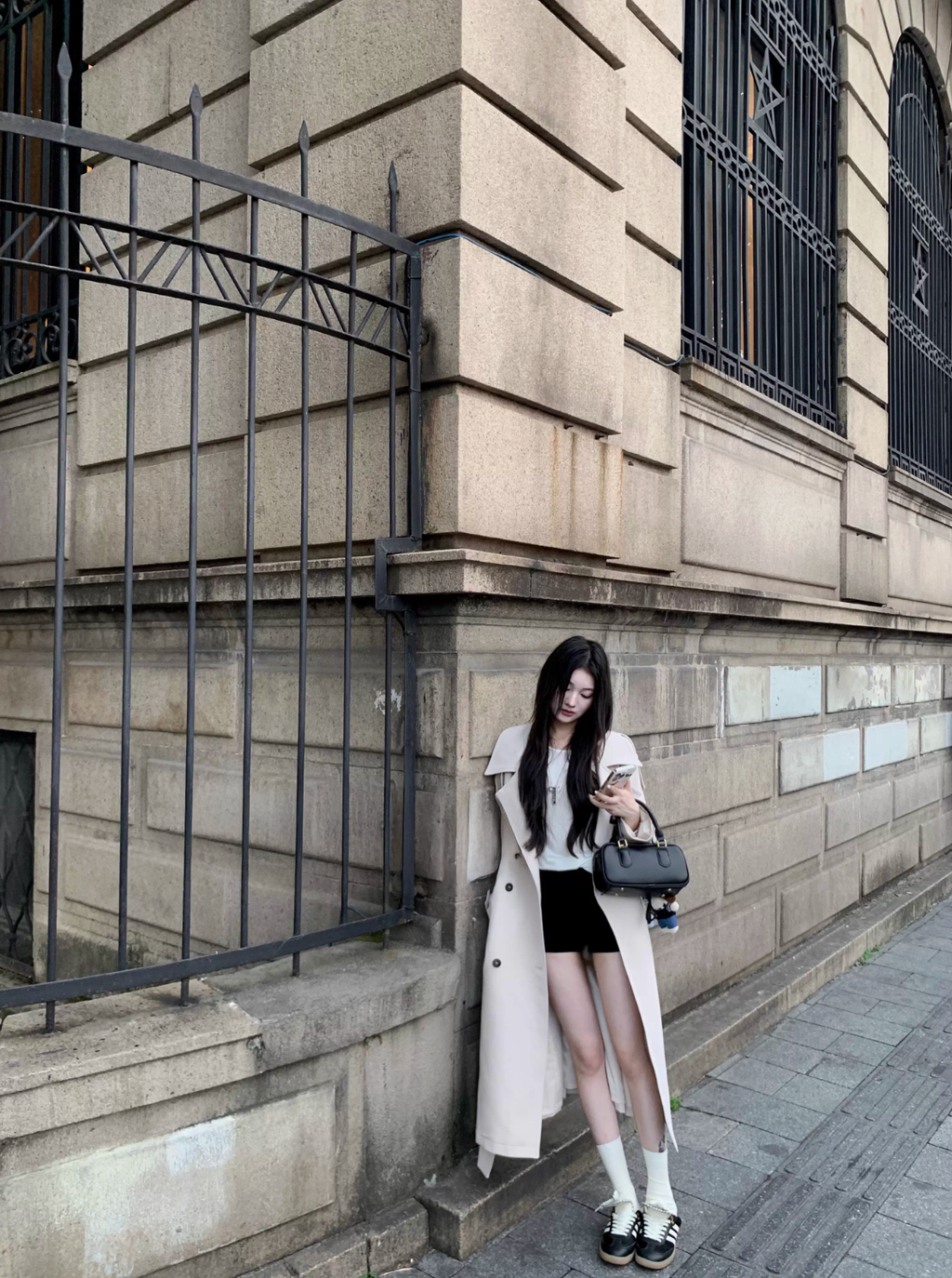 Elegant Lapel Trench Coat エレガントラペル トレンチ コート