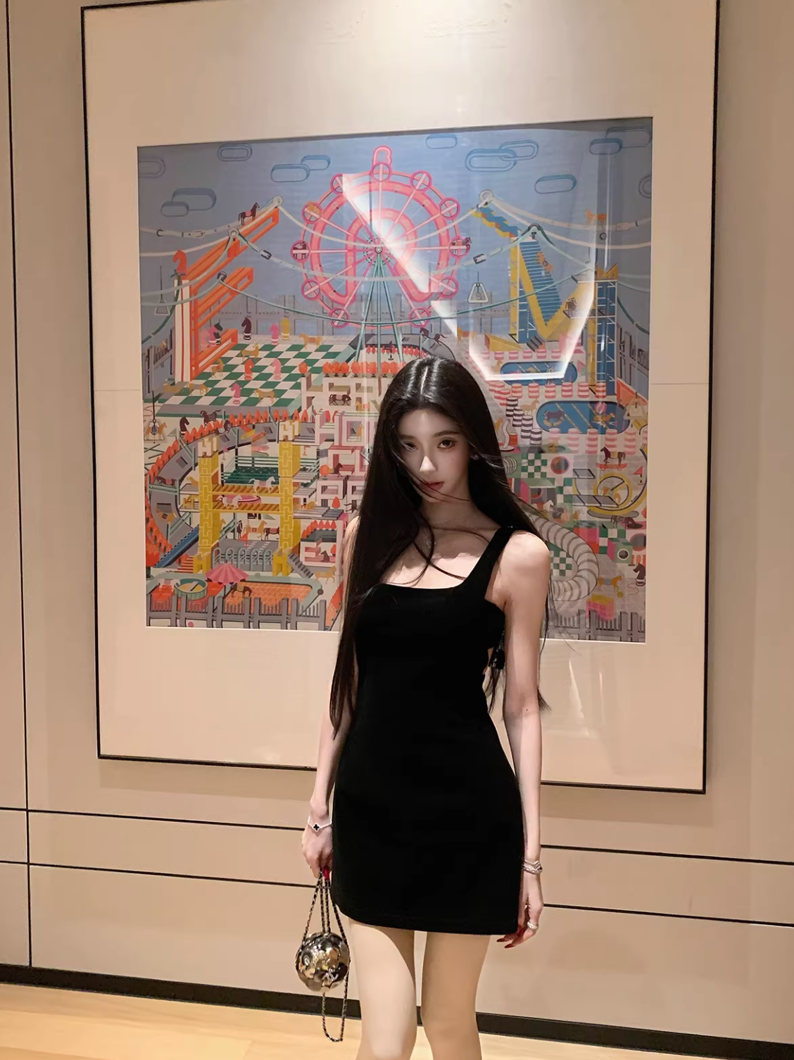 Velvet Flower Bijou Dress ベルベット フラワー ビジュードレス