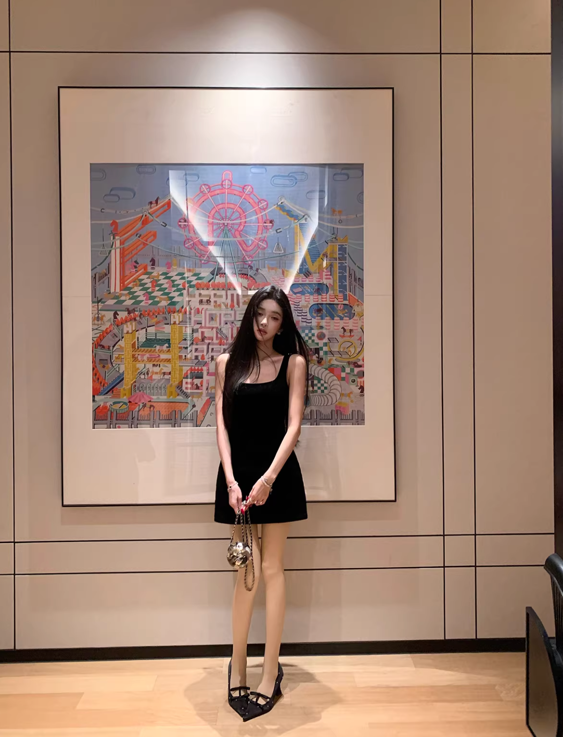 Velvet Flower Bijou Dress ベルベット フラワー ビジュードレス