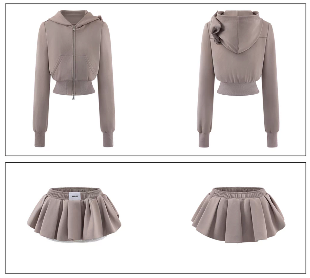 Bow hood shirts Baloon Skirt ボウフード シャツ バルーンスカート