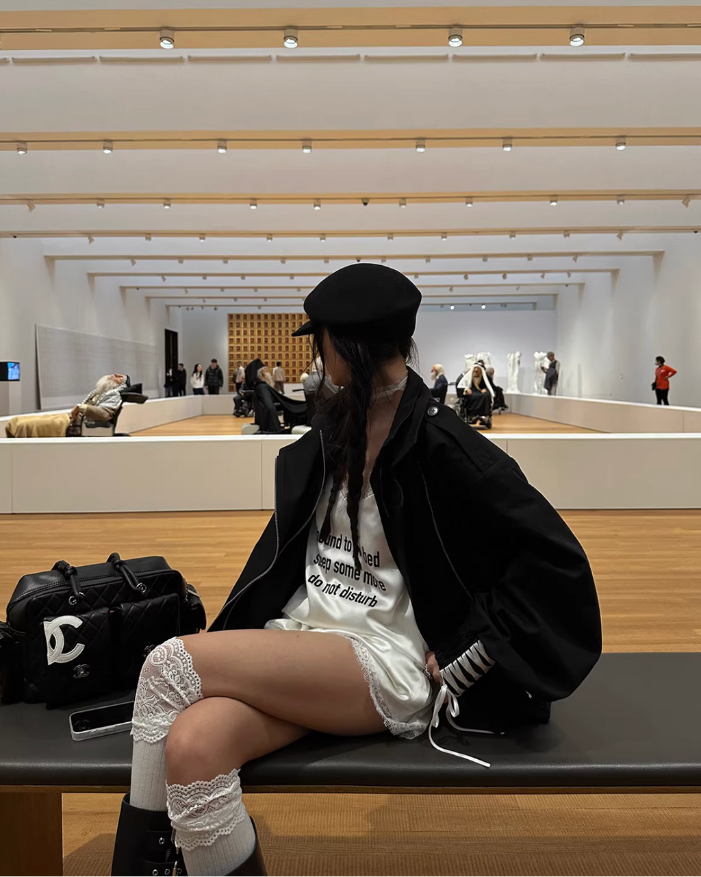 Double Zipper Laceup Blouson Jacket ダブルジッパー レースアップ ブルゾンジャケット