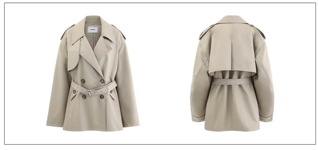 Short Bolume Trench  ショートボリューム トレンチコート
