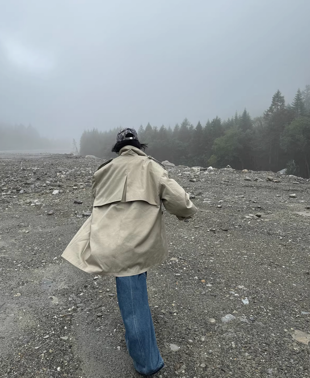 Short Bolume Trench  ショートボリューム トレンチコート