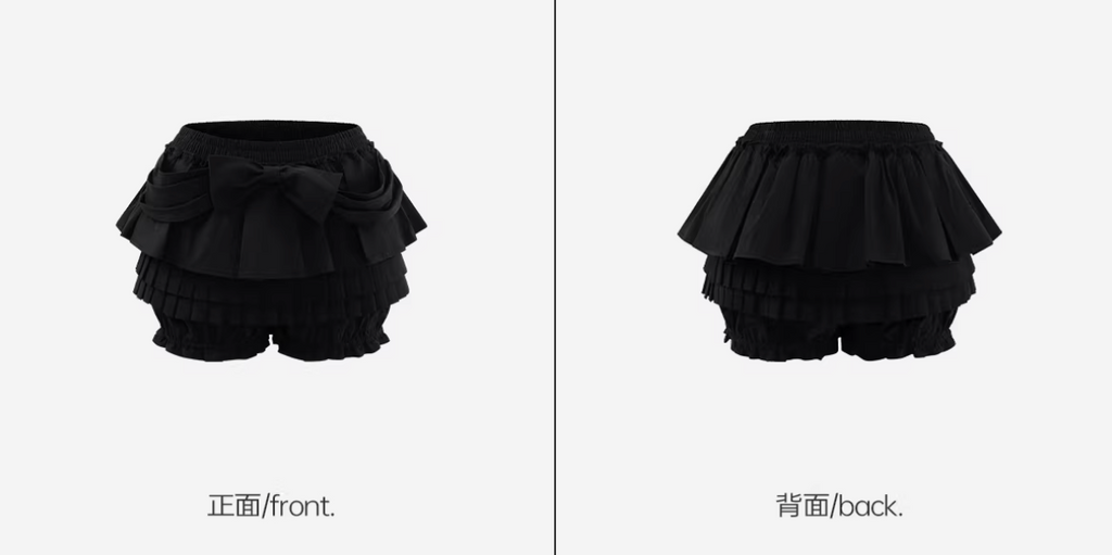 Bow Pleats Skirt Shorts  ボウプリーツ スカート ショーツ