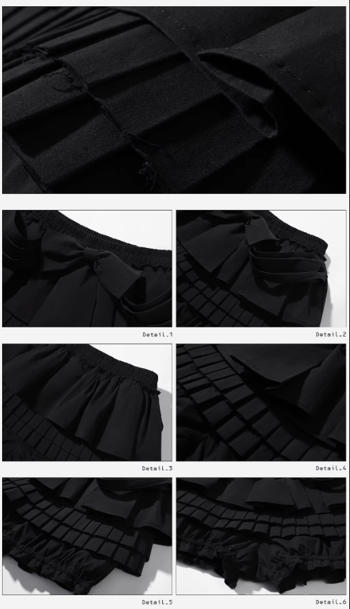 Bow Pleats Skirt Shorts  ボウプリーツ スカート ショーツ