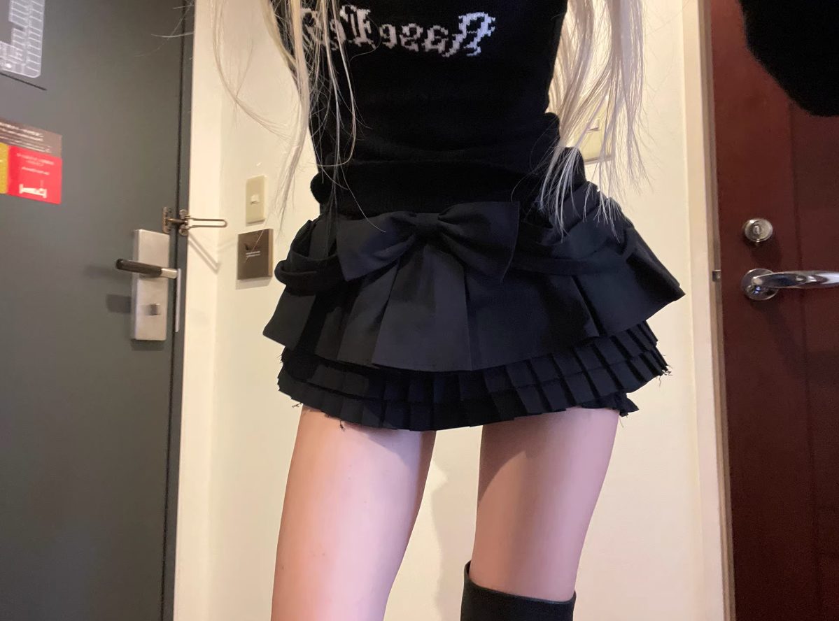 Bow Pleats Skirt Shorts  ボウプリーツ スカート ショーツ