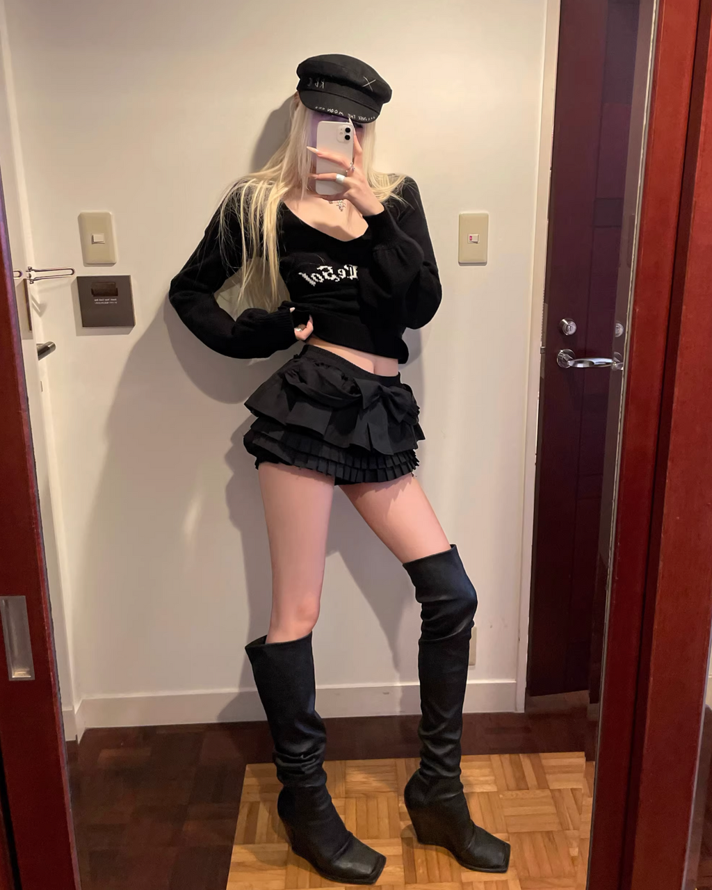Bow Pleats Skirt Shorts  ボウプリーツ スカート ショーツ