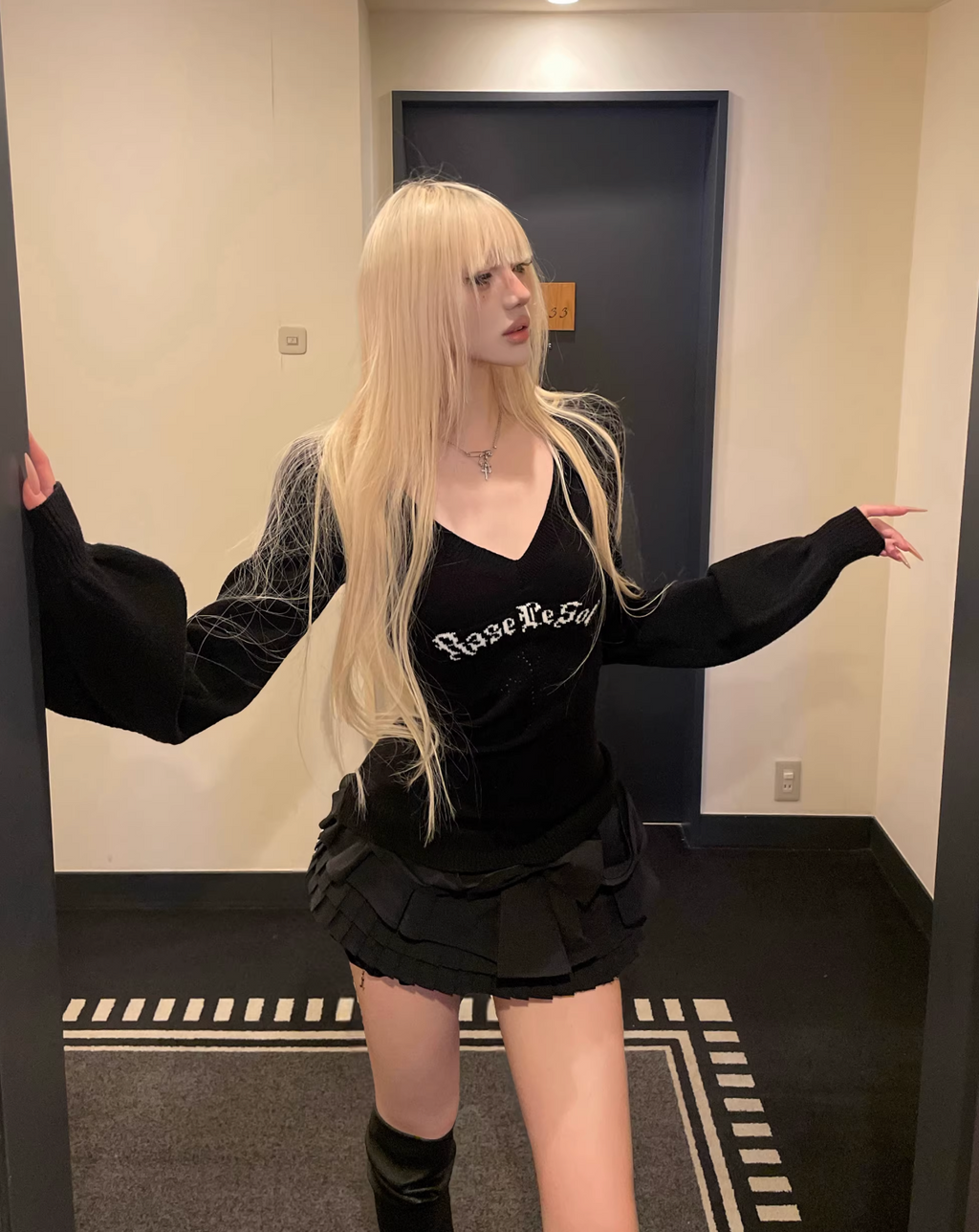 Bow Pleats Skirt Shorts  ボウプリーツ スカート ショーツ