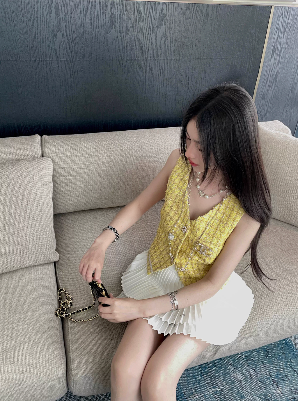 Tweed Short Vest ツイード ショート ベスト