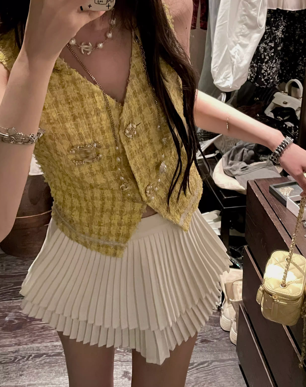 Tweed Short Vest ツイード ショート ベスト