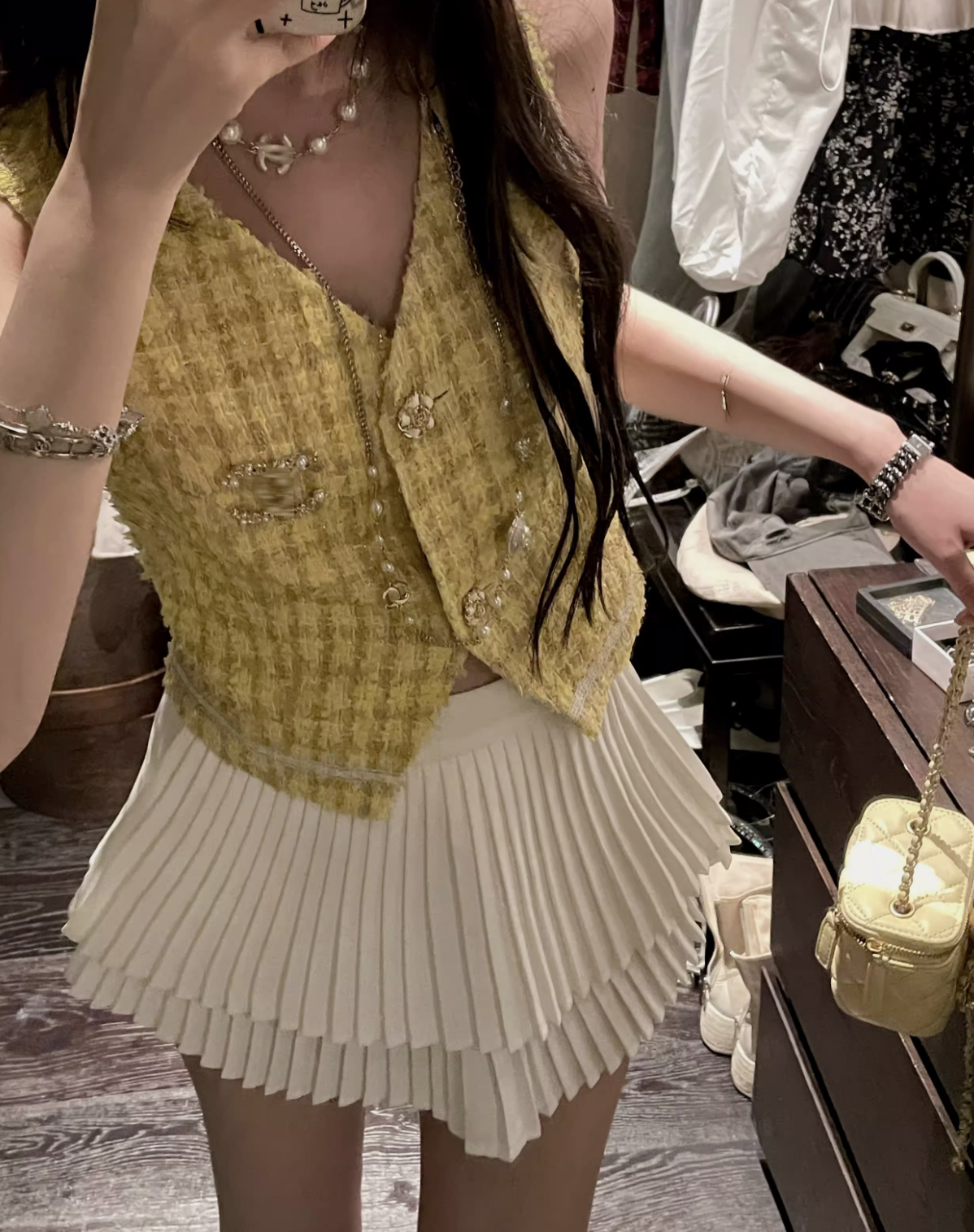 Tweed Short Vest ツイード ショート ベスト