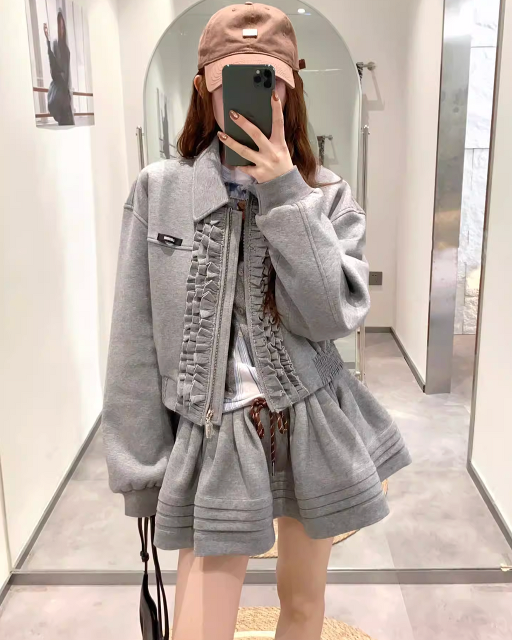 Frill Blouson Setup フリル ブルゾン セットアップ