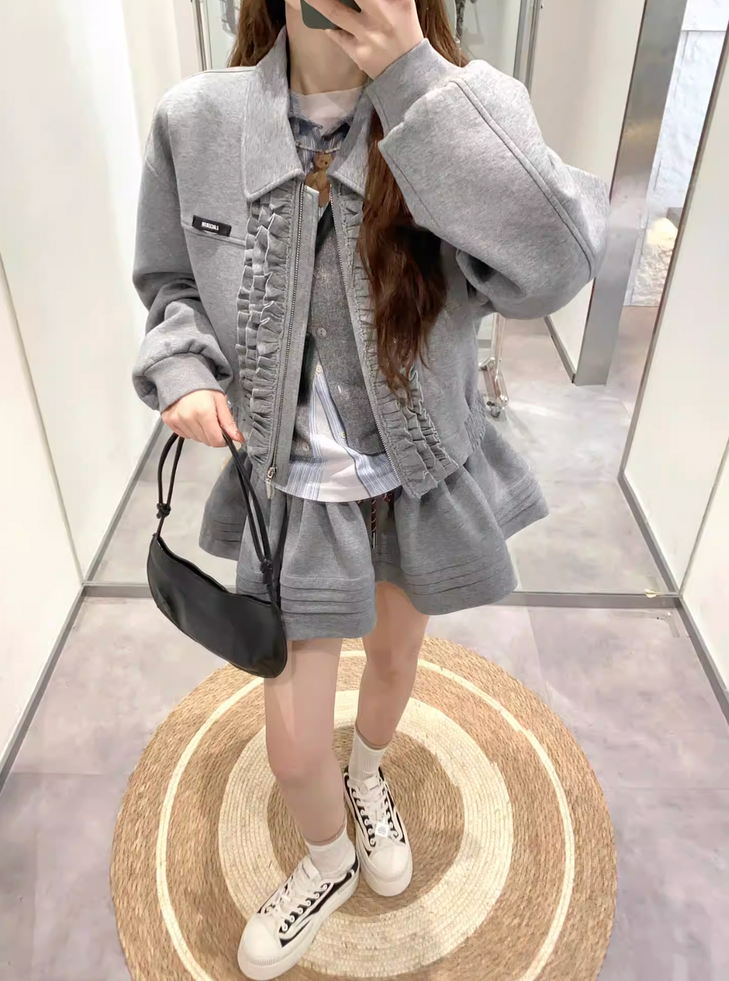 Frill Blouson Setup フリル ブルゾン セットアップ