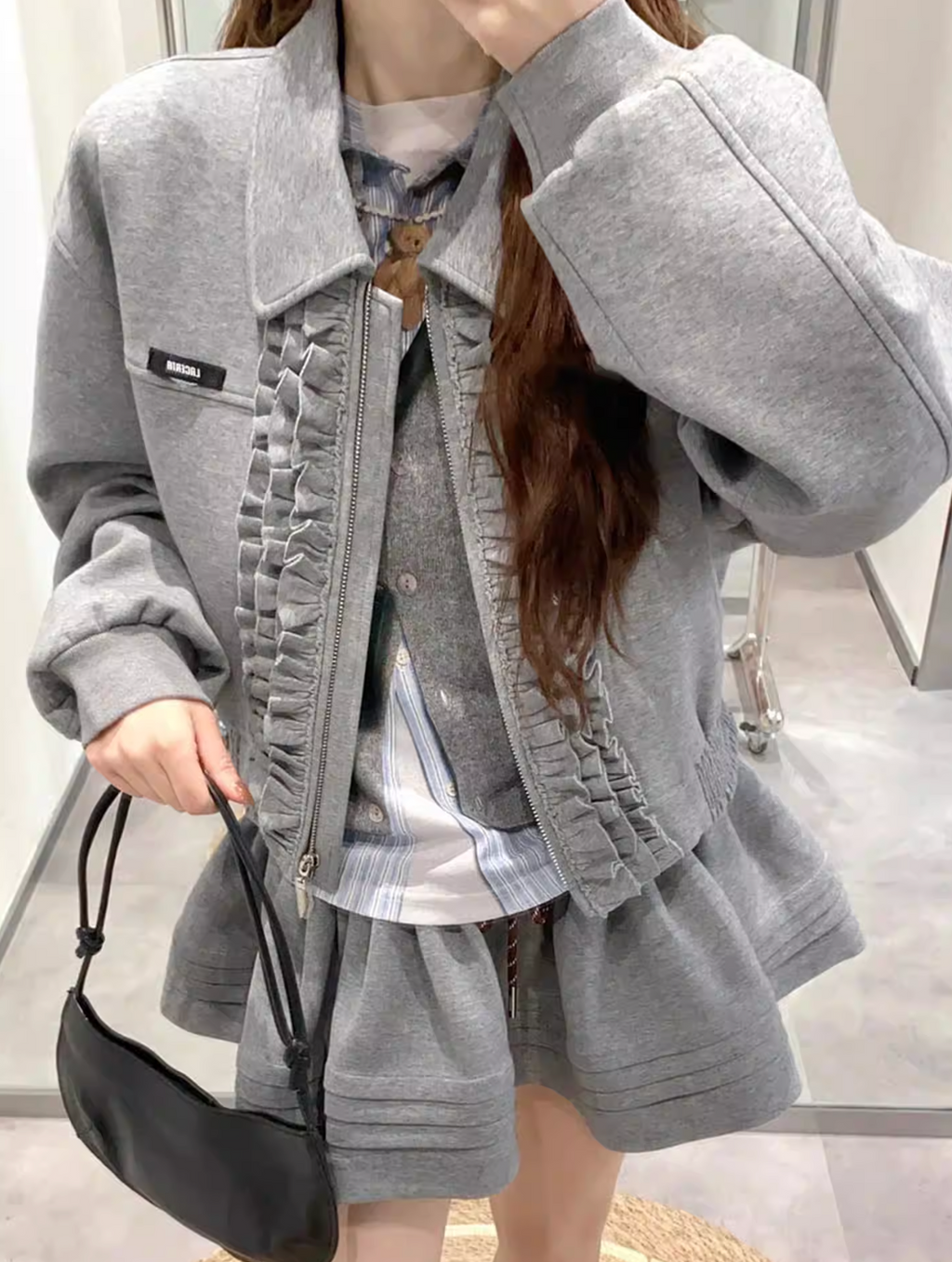 Frill Blouson Setup フリル ブルゾン セットアップ