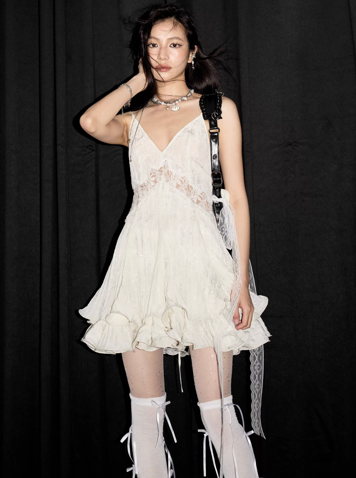 Baret Lace Slip Dress バレエ レース スリップ ドレス