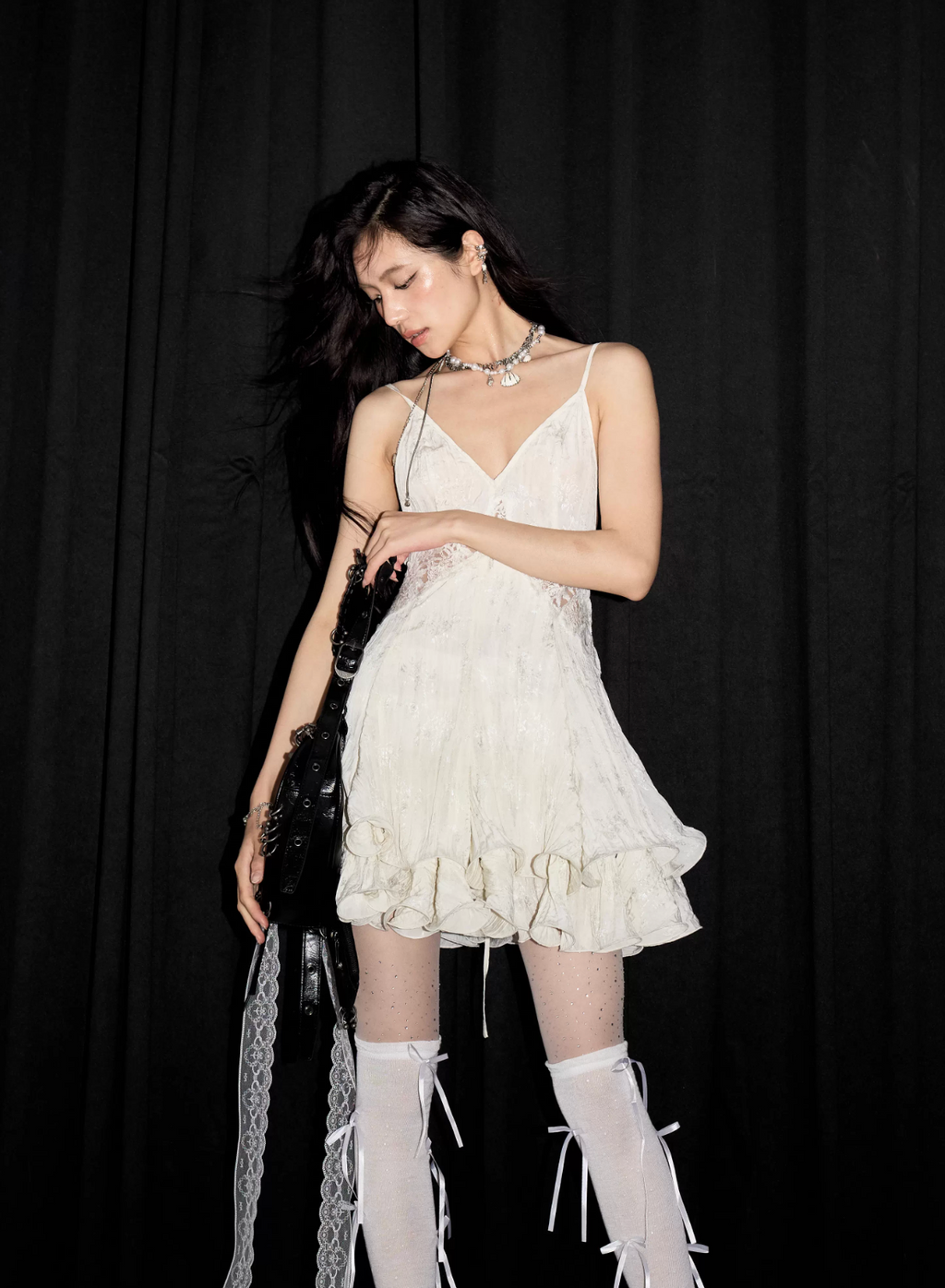 Baret Lace Slip Dress バレエ レース スリップ ドレス