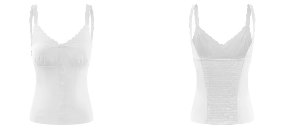 White Lace Cami Frill Skirt ホワイトレースキャミ フリルスカート