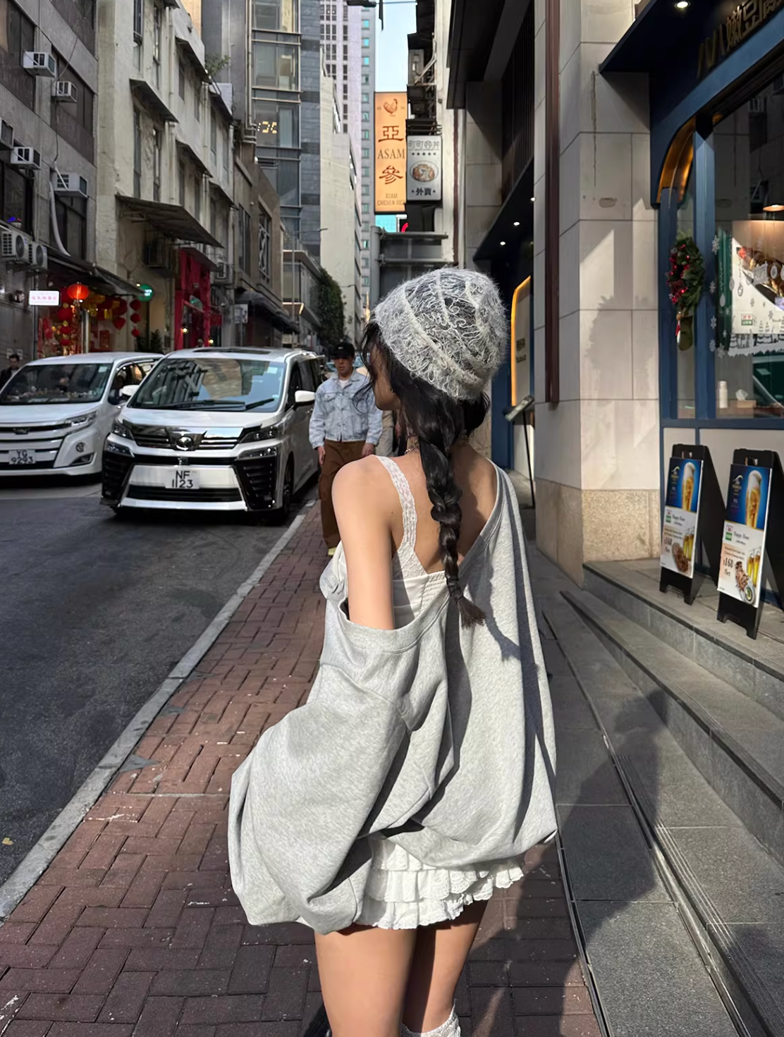 White Lace Cami Frill Skirt ホワイトレースキャミ フリルスカート