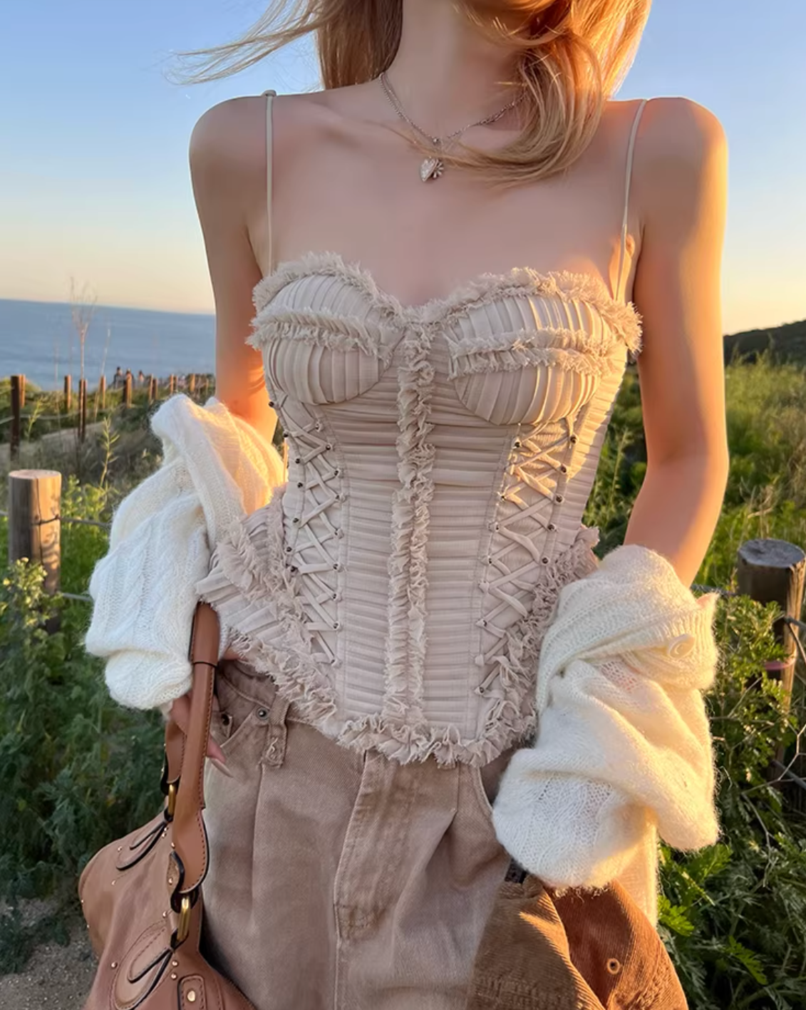 Corset Laceup Tops コルセット レースアップ トップス