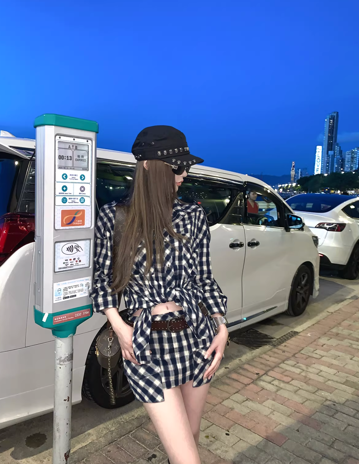 Check Shirts Skirt setup チェック シャツ スカート セットアップ