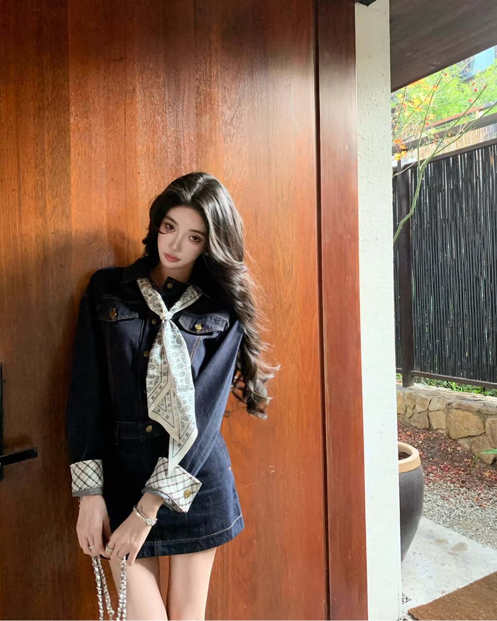 Denim Shirts Dress デニム シャツ ドレス