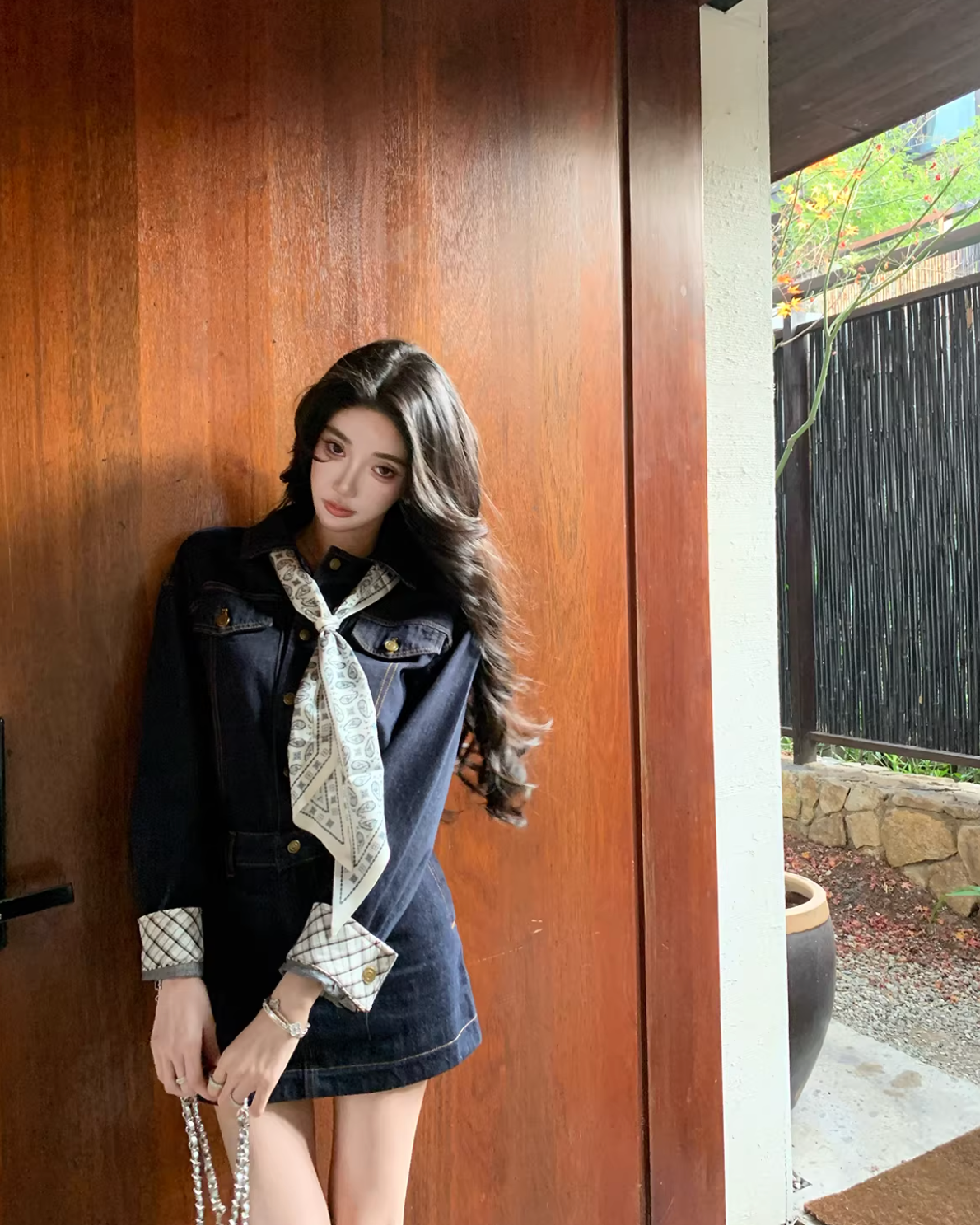 Denim Shirts Dress デニム シャツ ドレス
